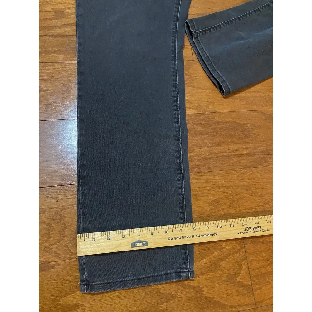 Mott & Bow Jeans Mens 38x32 Slim Black Faded Denim Stretch Dark Wash Pants